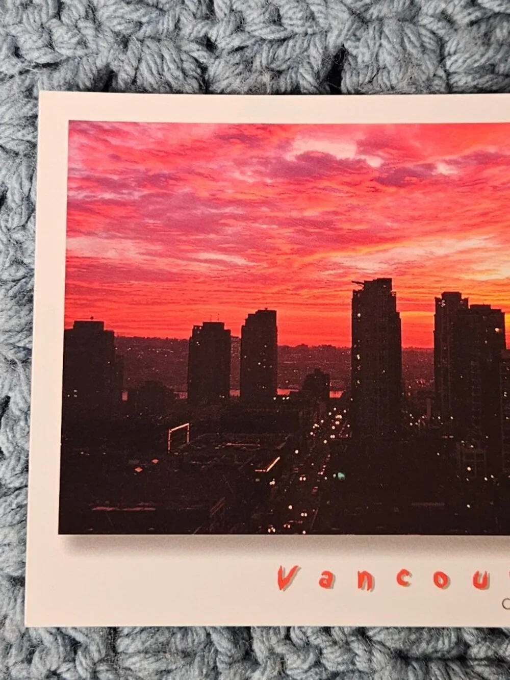 Vancouver Canada at Sunset Postcard